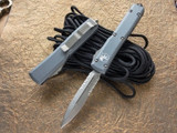 Microtech Ultratech Grey OTF DE 3.4" Stonewash Serrated 122-11GY