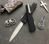 Microtech Cypher Black OTF SE Stonewash M390 241-10