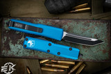 Microtech UTX-85 OTF Automatic Knife Blue 3.1\" Tanto Black 233-1BL
