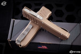 Guardian Tactical RECON-035 Tan OTF Automatic Knife 3.3" Drop Point Stonewash 97511