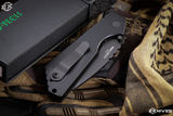 Protech Strider SnG Automatic Knife Black 3.5" DLC Black Drop Point 2403