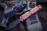 Microtech Ultratech OTF Automatic Knife Copper D/E 3.4" Dagger Black 122-1CP