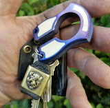 John Gray Keyper Purple Dot Matrix Anodized Titanium
