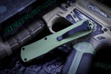 Heretic Knives Manticore X Green OTF Automatic 3.75" Tanto Black DLC