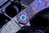 Steve Skiff Accomplice Black Timascus Damasteel Hidden Hardware