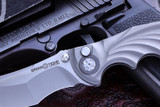 Brian Tighe & Friends "Tighe Breaker" Titanium Integral Auto 4" Recurve Stonewash