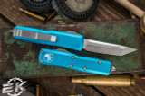 Microtech UTX-85 OTF Automatic Knife Turquoise 3.1" Tanto Stonewash 233-10TQ