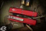 Microtech Ultratech Hellhound OTF Automatic Knife Red 3.4\" Bronze 119-13RDS