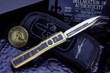Marfione Custom Ultratech Brass/Snakeskin CF Mirror Polish Dagger