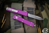 Microtech Ultratech Violet OTF Knife 3.4" S/E Drop Point Satin 121-4VI