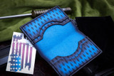 Extremaddiciton/Sergey Rogovets Blue Leather Wallet (We The People) Logo