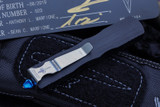 Microtech Custom/Marfione Dirac Blue Accents 3.2" D/E Dagger Stonewash