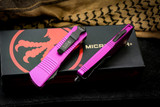 Microtech Troodon OTF Automatic Knife Violet S/E 3\" Drop Point Black 139-1VI