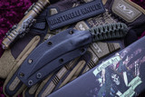 Bastinelli Creations Knives "Feather" OD Green 3" D2 Black Tumble