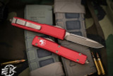 Microtech Ultratech OTF Automatic Knife Red 3.4" Bronze Drop Point  121-13RD