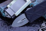 Microtech Exocet Money Clip OTF Knife Cali Legal 1.9" Satin 157-4