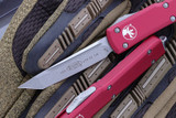 Microtech UTX-70 Red OTF 2.4" Tanto Stonewash 149-10RD
