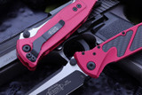 Microtech Socom Elite Red/CF Inlay Manual 4" Tanto 161-1RDCFI
