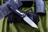 Marfione Custom Socom Elite Stingray Inlay 4" Tanto Chisel Grind Mirror Polish