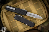 Guardian Tactical RECON-035 Black OTF Automatic 3.3\" Dagger Stonewash 93531