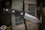 Microtech Socom Alpha Mini Fixed Blade Knife Black G10 3.75" Stonewash Serrated 113M-11