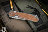 Chris Reeve Knives Small Sebenza 31 Knife Natural Canvas Micarta 3" MagnaCut Drop Point