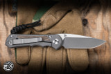 Chris Reeve Knives Small Inkosi Folding Knife Natural Canvas Micarta 2.75" MagnaCut Drop Point SIN-1014
