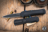 Benchmade Autocrat OTF Automatic Knife Black G10 3.7\" Black Dagger 3400BK