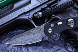 Protech TR-5 Tactical Response Skull Automatic Knife Skull Inlay Limited Edition 4" Damascus TR-5.70