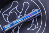 Hawk Knives Custom Deadlock Model B OTF Anodized Accents D/E 3.5" Dagger Blasted Blade