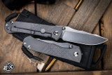 Chris Reeve Knives Umnumzaan Folding Knife Sandblasted Titanium 3.6" MagnaCut Drop Point Stonewash UMN-1000