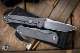 Chris Reeve Knives Umnumzaan Folding Knife Sandblasted Titanium 3.6\" MagnaCut Drop Point Stonewash UMN-1000