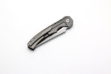 Alliance Designs/CMF Metalworks "Conquest" Flipper Knife Blasted Titanium 3.2" Satin