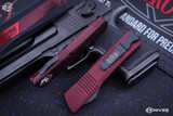 Microtech Combat Troodon Merlot Red OTF Automatic 3.8" Black Tanto 144-1MR