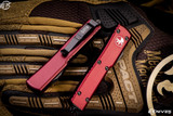 Microtech UTX-70 OTF Automatic Knife Merlot Red 2.4" Drop Point Black 148-1MR