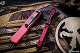 Microtech UTX-70 OTF Automatic Merlot Red D/E 2.4" Dagger Black 147-1MR