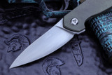 Jens Anso "NEO" Green Titanium Stonewash 3.25" Hand Rubbed Satin