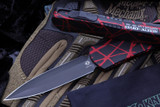 Heretic Knives Manticore X Red Splash OTF Automatic (3.75" D/E DLC Dagger)