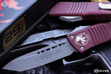 Microtech Combat Troodon Merlot Red OTF Tanto Apocalyptic 144-10APMR