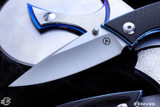 Alliance Designs/Jeremy Marsh "Chisel" Carbon Fiber/Blue Liners 3.25" Satin M390