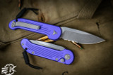 Microtech LUDT Automatic Knife Purple 3.4" Apocalyptic Serrated 135-11APPU