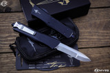 Marfione Custom Combat Troodon Blue Accents 3.8" Recurve Compound Stonewash