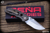 Enrique Pena X Series Rhino Bronze Framelock Thumb Stud 3" M390 Satin
