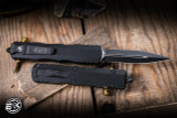 Microtech Dirac Delta OTF Automatic Knife 3.8" M390 Dagger Black Tactical 227-1T