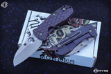 Spyderco/McNees Custom "Techno 2" Purple Snakeskin Titanium 2.5" Stonewash