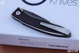 Chris Reeve Knives Mnandi Macassar Ebony Inlay 2.75" Raindrop Damascus MNA-1022