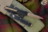 Microtech UTX-70 OTF Automatic Knife 2.4"Dagger Bronze Apocalyptic 147-13AP
