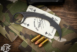 Bastinelli Knives/Doug Marcaida "Pika" Fixed Blade Knife 1.5" Karambit Black PVD