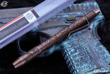 Ti2 Design Techliner Custom Pen Shorty 5" Copper Paisley Etch Magnetic Cap