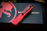 Microtech UTX-70 OTF Automatic Knife Red 2.4" Tanto Black 149-1RD
